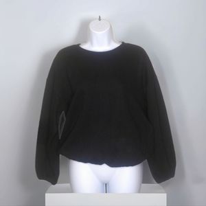 Elodie Rib Knit Crew Neck Sweatshirt